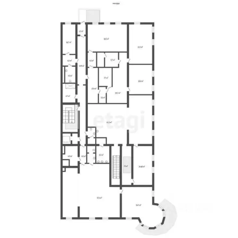 Офис в Ростовская область, Ростов-на-Дону Большая Садовая ул., 27/47 ... - Фото 2