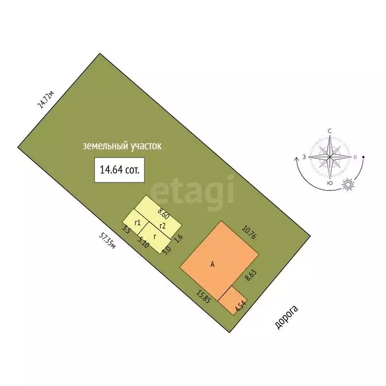 Дом в село Наумовка, улица 50 лет Победы (144.4 м) - Фото 2