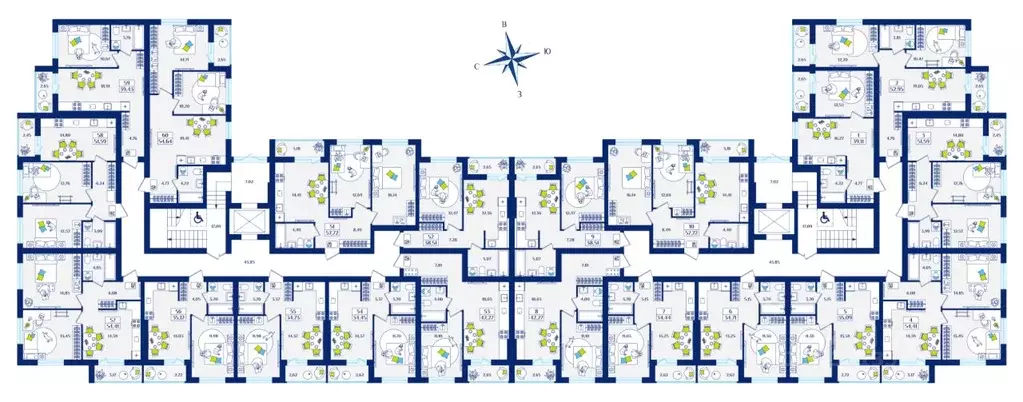 1-к кв. Калининградская область, Зеленоградск  (38.51 м) - Фото 2