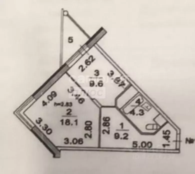 1-к кв. Московская область, Люберцы Октябрьский просп., 20к2 (41.2 м) - Фото 2