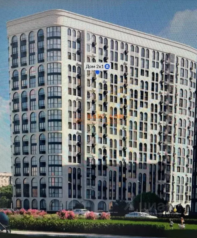 1-к кв. Тульская область, Тула ул. Федора Смирнова, 2к1 (44.0 м) - Фото 1