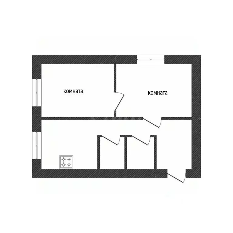 2-к кв. Ленинградская область, Волховский район, Хваловское с/пос, д. ... - Фото 2