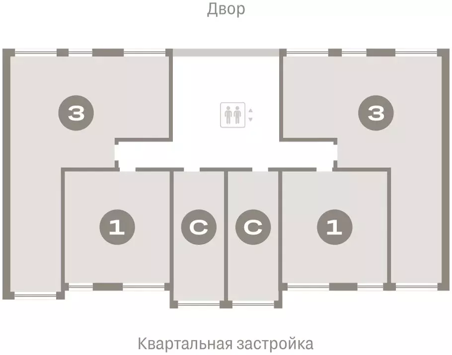 2-комнатная квартира: Тюмень, Мысовская улица, 26к1 (46.57 м) - Фото 1