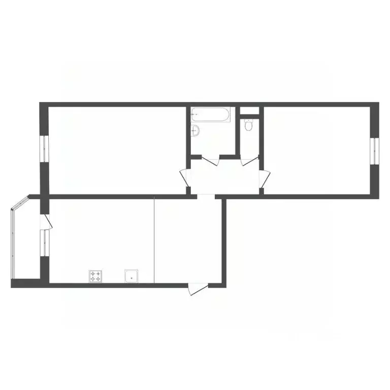 2-к кв. Тюменская область, Тюмень Кремлевская ул., 87 (66.2 м) - Фото 2