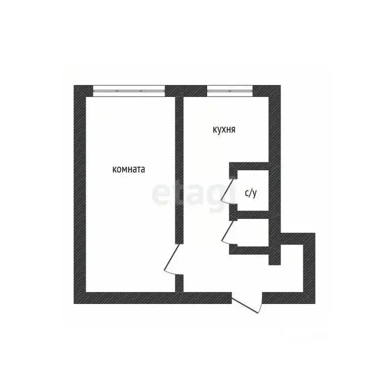 1-к кв. Приморский край, Владивосток Днепровская ул., 24 (34.5 м) - Фото 1