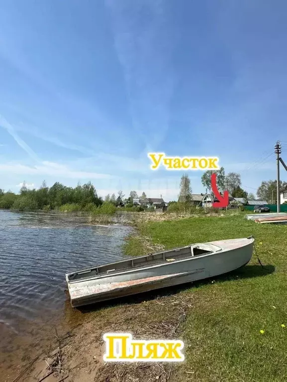 Участок в Вологодская область, Сокольский муниципальный округ, д. Шера ... - Фото 1