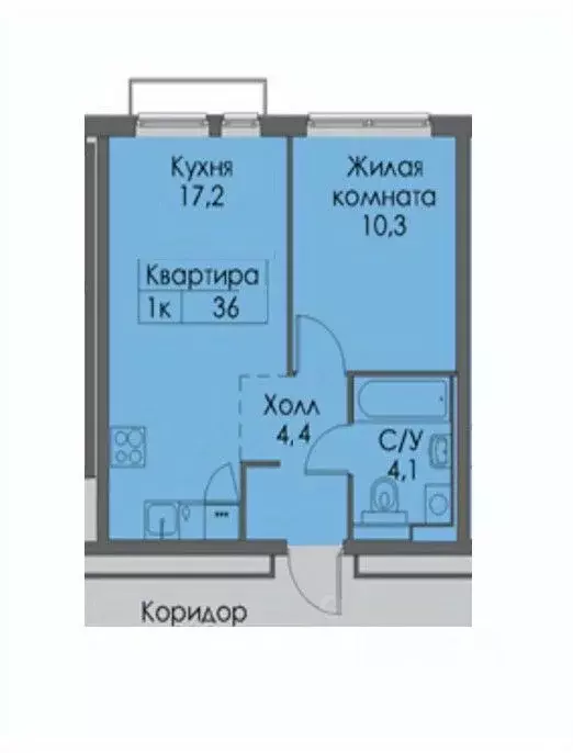 1-к кв. Санкт-Петербург Большой Сампсониевский просп., 69к3 (36.0 м) - Фото 2