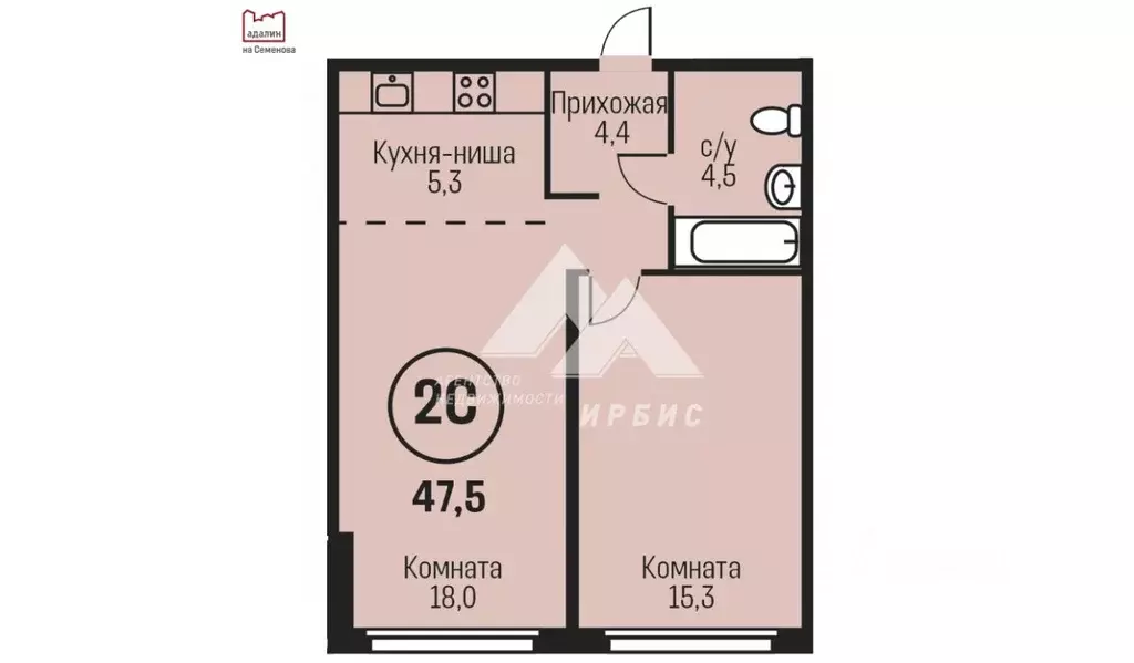 2-к кв. Алтайский край, Барнаул ул. Имени В.Т. Христенко, 2к4 (47.5 м) - Фото 1
