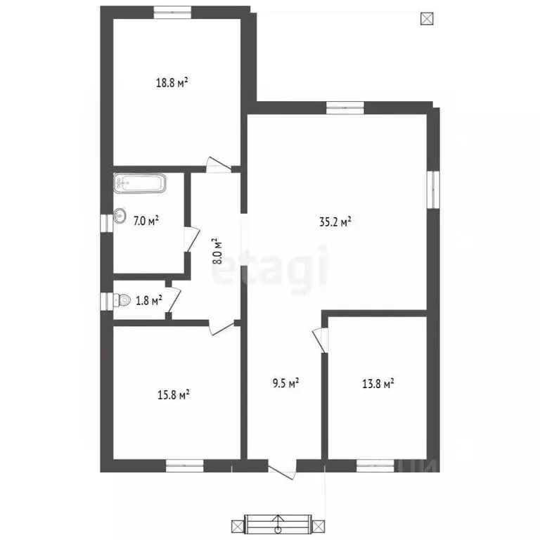 Дом в Воронежская область, Новоусманский район, Отрадненское с/пос, с. ... - Фото 2