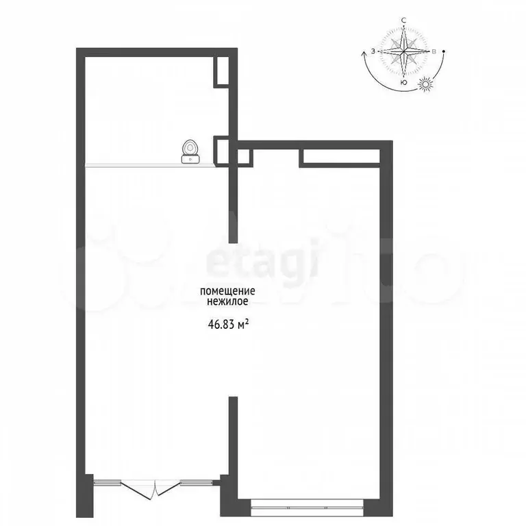 Продам помещение свободного назначения, 45.83 м - Фото 0