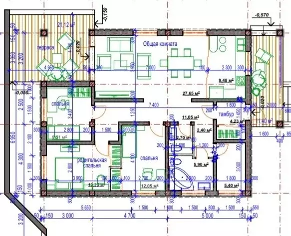 Коттедж в Крым, Симферопольский район, Добровское с/пос, с. ... - Фото 2