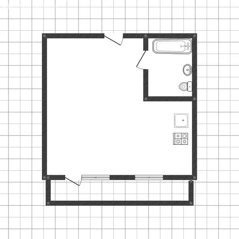 Квартира-студия: Ангарск, 32-й микрорайон, 24 (37.2 м) - Фото 1