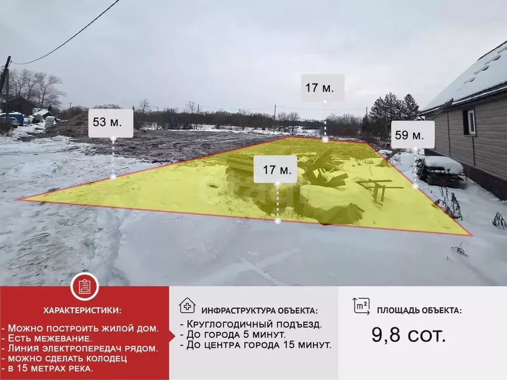 Участок в Архангельская область, Приморский муниципальный округ, д. ... - Фото 1