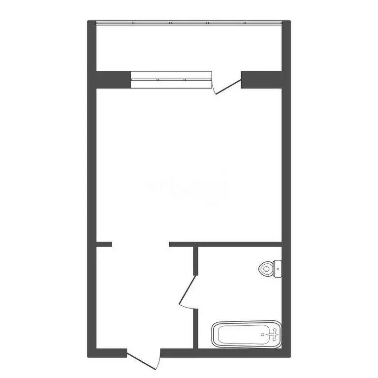 Квартира-студия: Красноярск, проспект Машиностроителей, 35 (23 м) - Фото 1