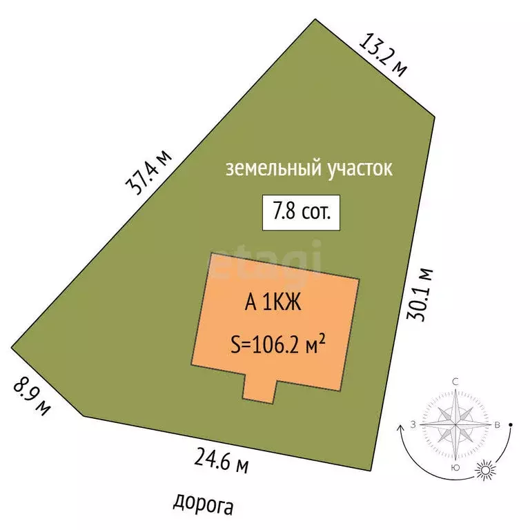 Дом в Тюмень, КП Лето-Парк, Чистопрудная улица (106.2 м) - Фото 1