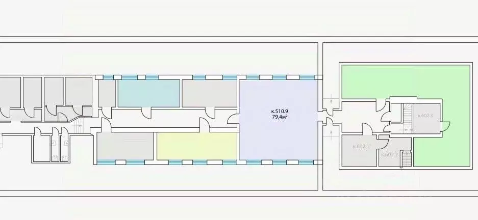 Офис в Москва Трехпрудный пер., 4С1 (79 м) - Фото 2
