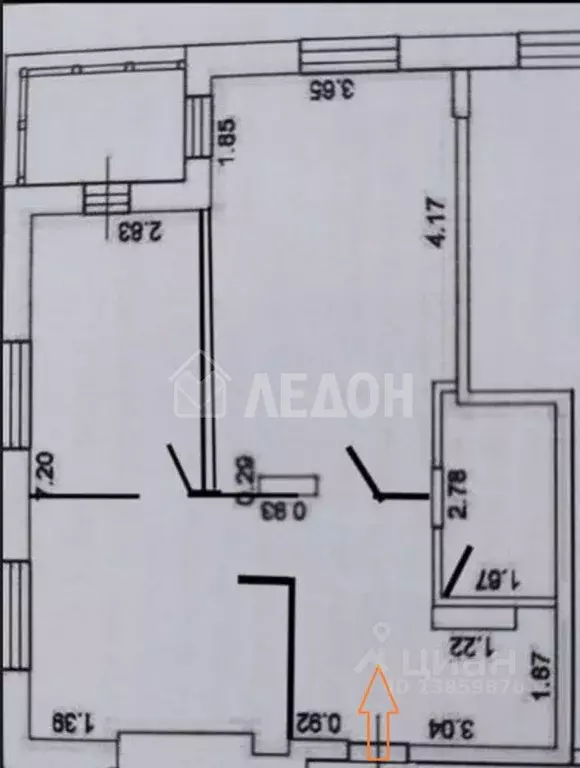 2-к кв. Омская область, Омск бул. М.М. Кузьмина, 21 (59.0 м) - Фото 2