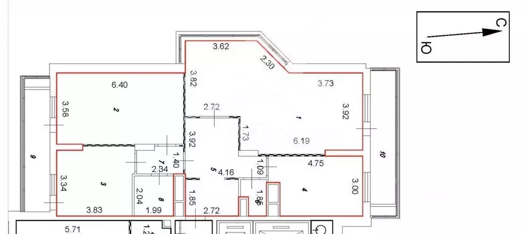 3-к кв. Москва Балаклавский просп., 15 (112.2 м) - Фото 2