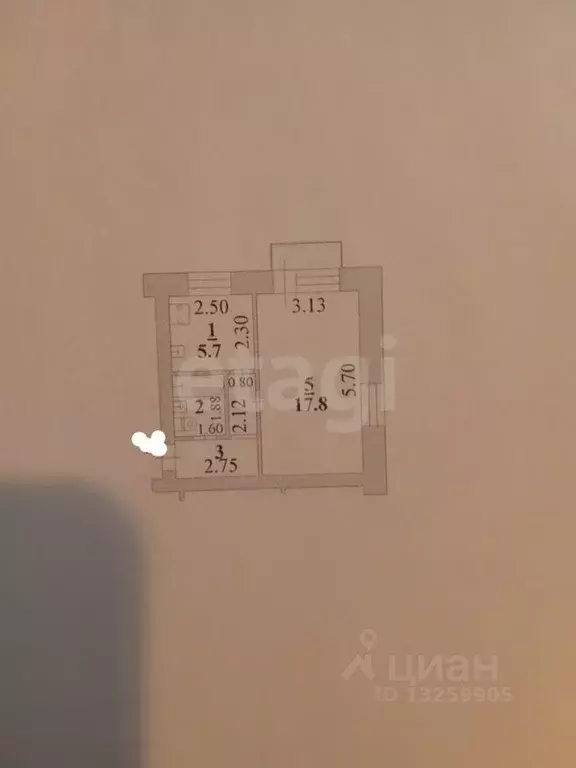 1-к кв. Липецкая область, Липецк Волгоградская ул., 7 (31.0 м) - Фото 1