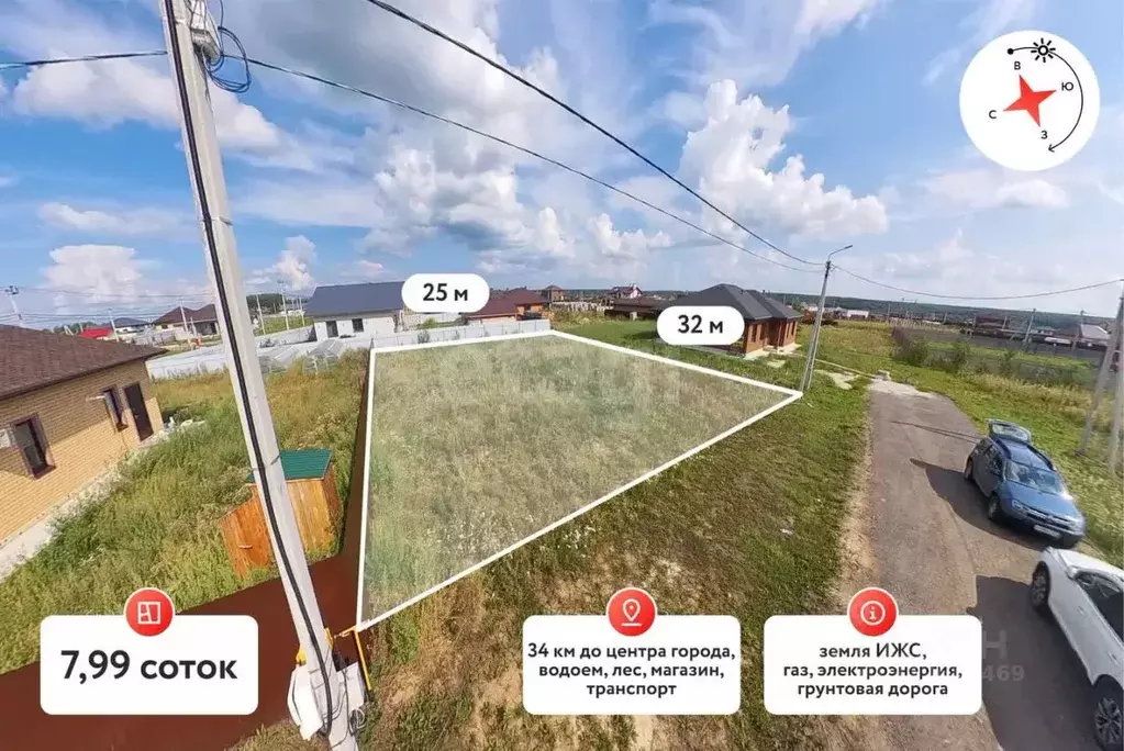 Участок в Тюменская область, Тюменский район, с. Кулига, Сказка кп  ... - Фото 1