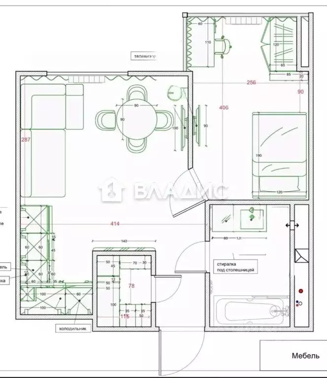 1-к кв. Москва ул. Красная Сосна, 3А (34.1 м) - Фото 1