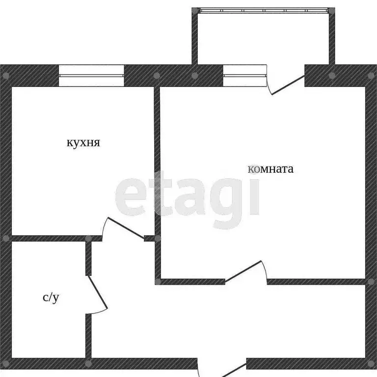 1-комнатная квартира: Волгореченск, улица имени 50-летия Ленинского ... - Фото 1