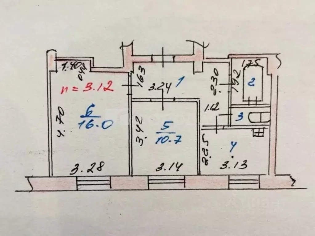 2-к кв. Кемеровская область, Новокузнецк ул. Ушинского, 1 (46.9 м) - Фото 1