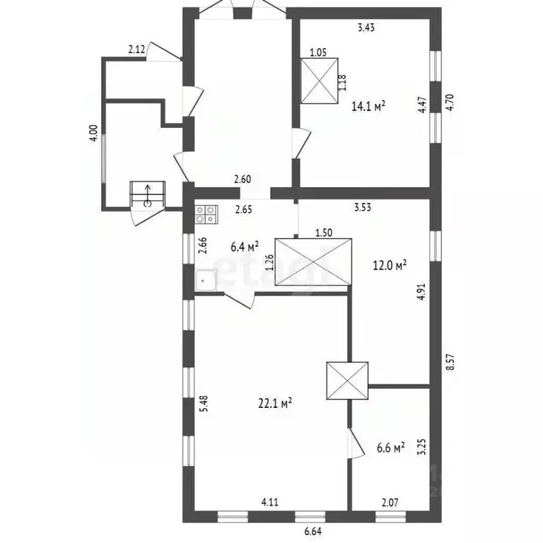 Дом в Вологодская область, Великоустюгский муниципальный округ, д. ... - Фото 2