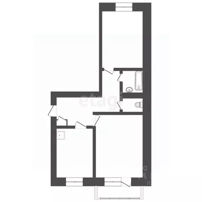 2-к кв. Бурятия, Улан-Удэ ул. Нестерова, 6 (50.1 м) - Фото 2