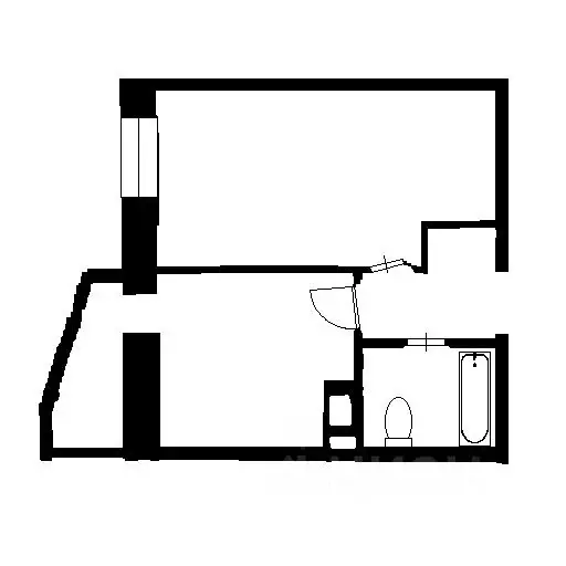 1-к кв. Ленинградская область, Всеволожский район, пос. Бугры бул. ... - Фото 2