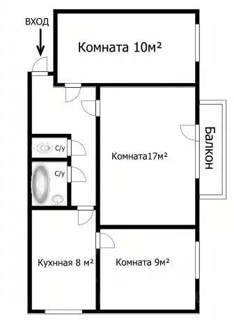 Студия Томская область, Томск пер. Николая Островского, 23 (40.3 м) - Фото 0