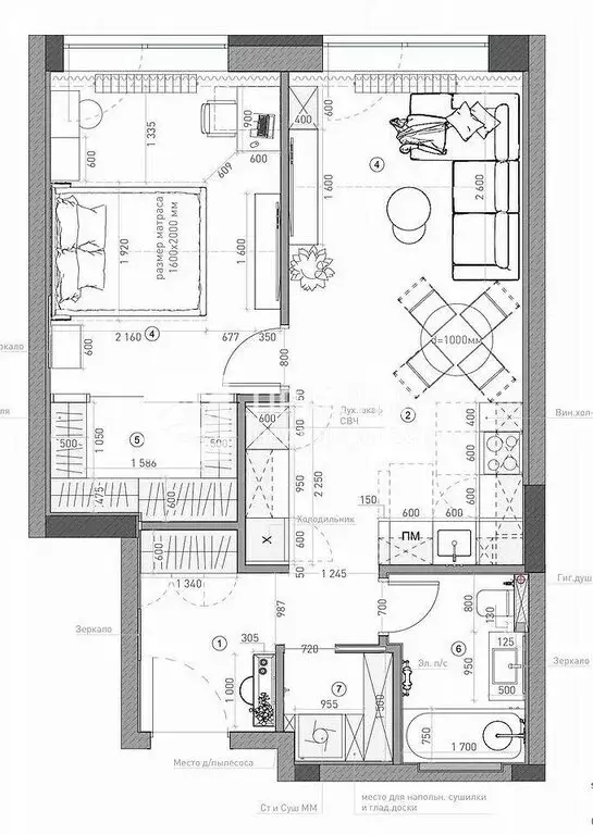 2-комнатная квартира: Москва, проспект Андропова, 9/1к1 (59 м) - Фото 1