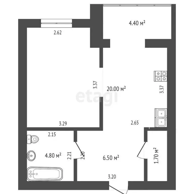 1-комнатная квартира: Ростов-на-Дону, улица Евдокимова, 35Д (40 м) - Фото 0