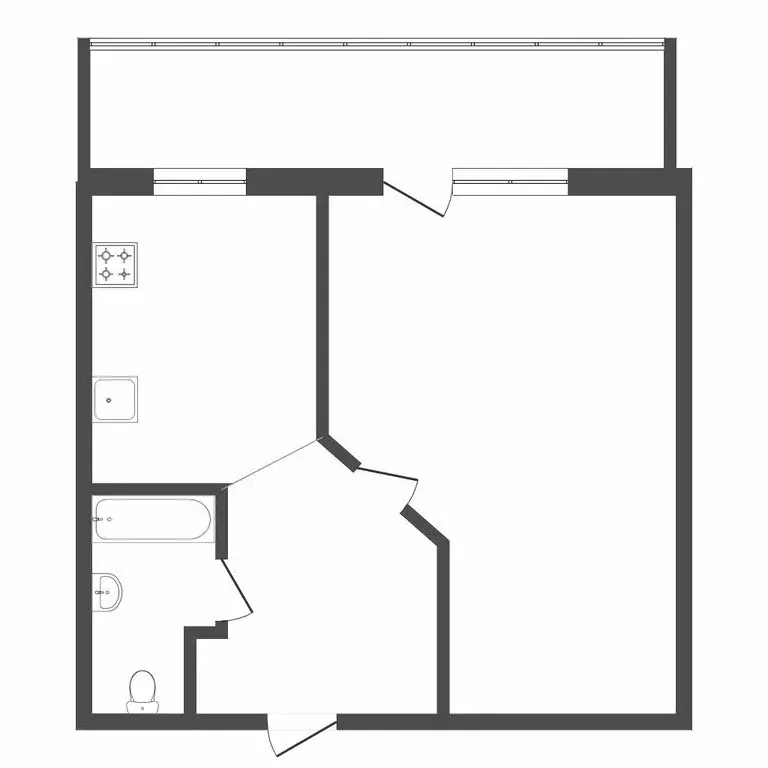 1-комнатная квартира: Тюмень, улица Шишкова, 20 (37 м) - Фото 1