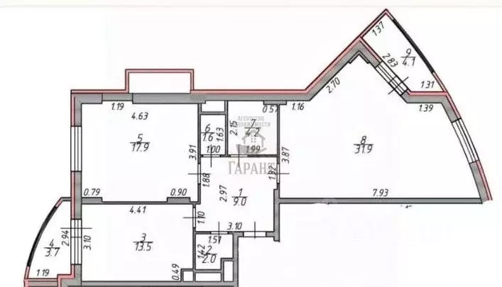 2-к кв. Московская область, Жуковский ул. Гудкова, 20 (79.3 м) - Фото 0