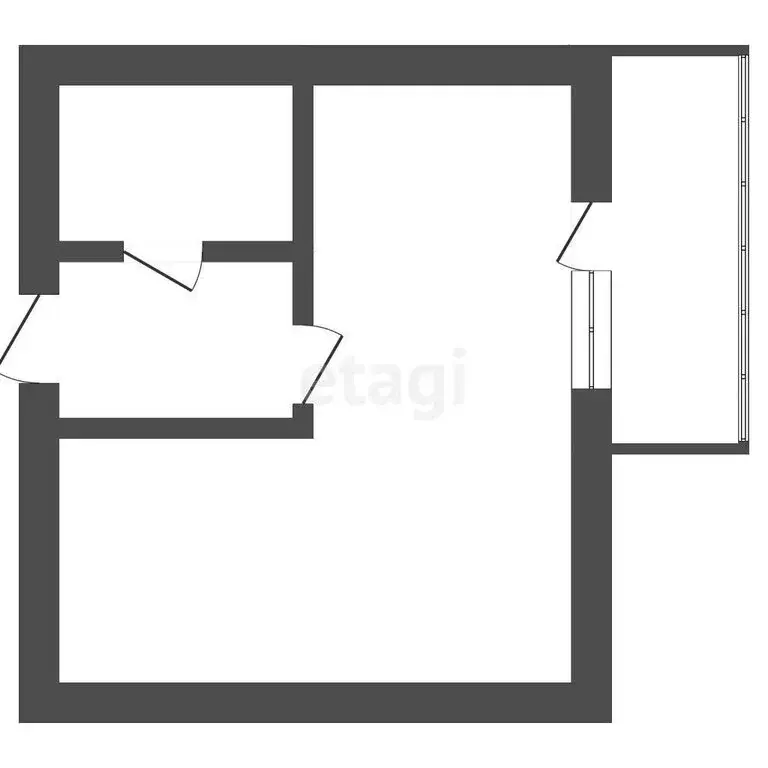 Квартира-студия: Ишим, Курганская улица, 83/А (28.7 м) - Фото 1