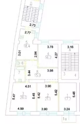 4-к. квартира, 122,5 м, 3/3 эт. - Фото 1