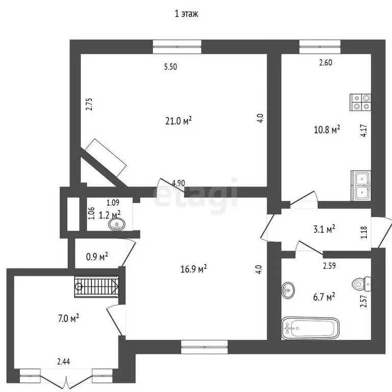 4-комнатная квартира: Зеленоградск, Морская улица, 18 (81.1 м) - Фото 0
