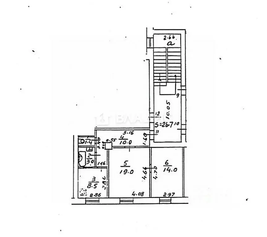 2-к кв. Московская область, Подольск Литейная ул., 4а (55.9 м) - Фото 2