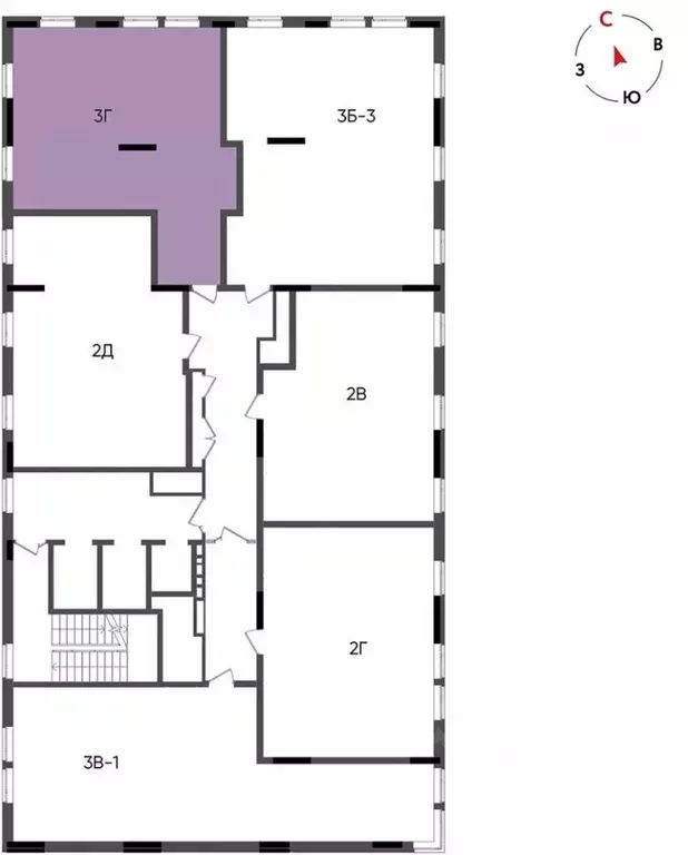 3-к кв. Татарстан, Казань Вознесенский Квартал жилой комплекс (65.92 ... - Фото 2