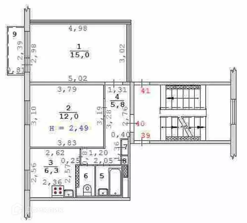 Продаётся 2-к квартира, 43.2 м - Фото 0