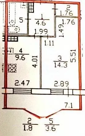 1-к кв. Санкт-Петербург Богатырский просп., 51к1 (34.0 м) - Фото 2