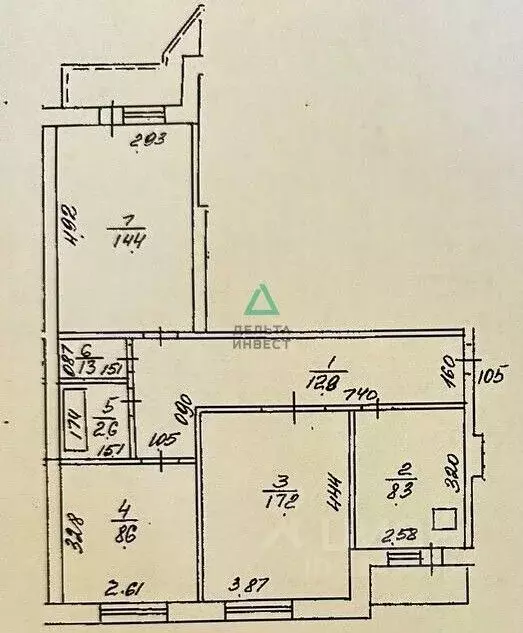 3-к кв. Башкортостан, Уфа Дуванский бул., 17/1 (65.2 м) - Фото 1