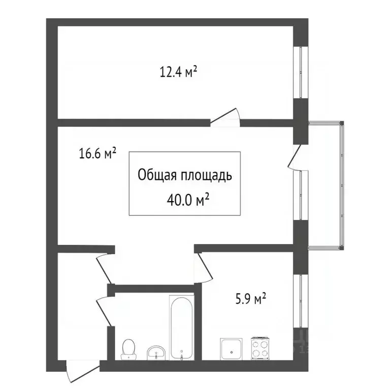 2-к кв. Томская область, Томск Советская ул., 4 (40.0 м) - Фото 2
