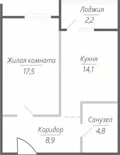 1-к кв. Самарская область, Тольятти ул. Фрунзе, 2В (47.5 м) - Фото 1