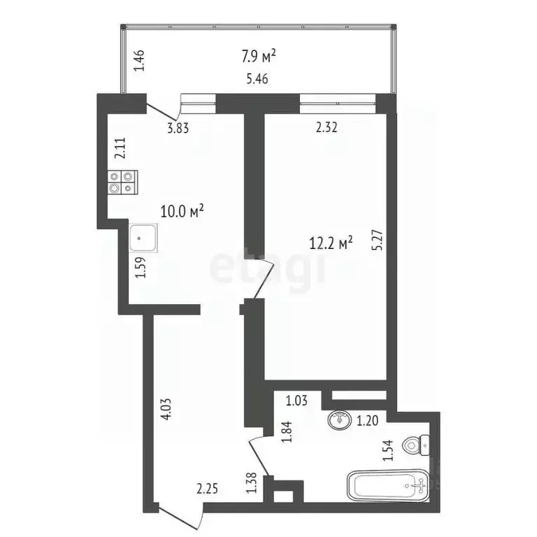 1-к кв. Кировская область, Киров ул. Калинина, 40 (36.4 м) - Фото 1