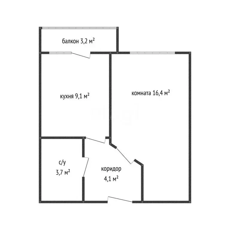 1-комнатная квартира: Новая Адыгея, Бжегокайская улица, 19к5 (33.3 м) - Фото 0