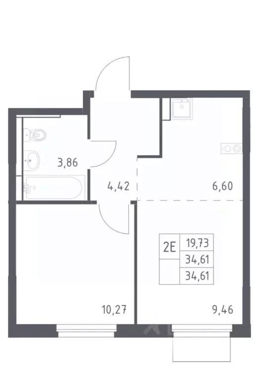 1-к кв. Московская область, Мытищи ул. Стрельбище Динамо, 10 (34.0 м) - Фото 1