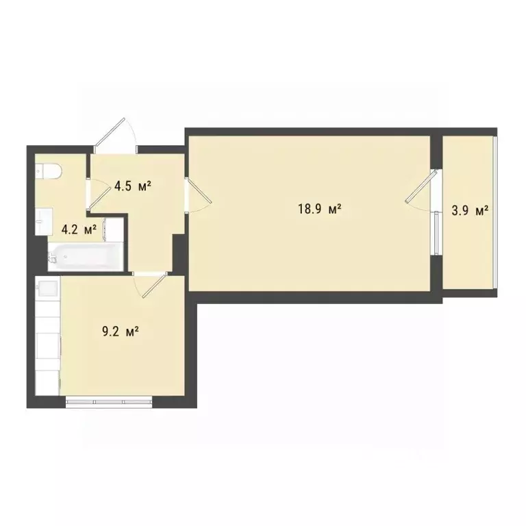 1-к кв. Омская область, Омск Заозерный мкр, ул. Сергея Тюленина, 4 ... - Фото 1