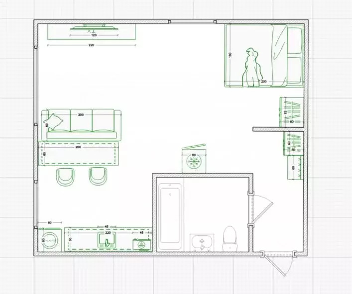Студия Костромская область, Кострома просп. Мира, 135 (30.0 м) - Фото 2